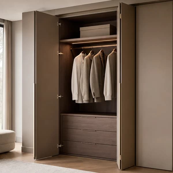 Dyer garderobe me mentesha të hapura